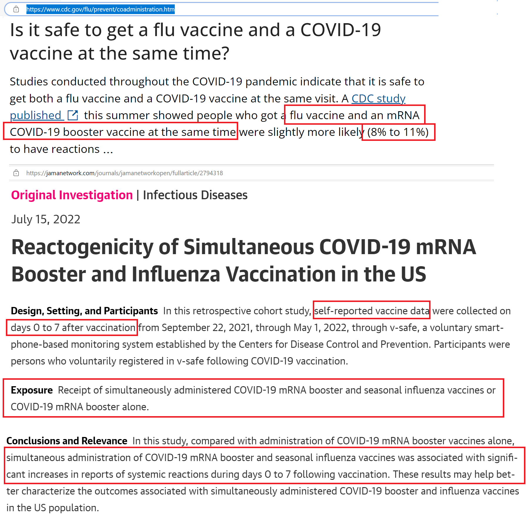 FLu COVID CDC